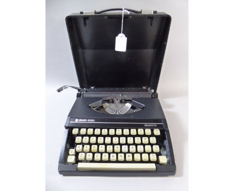 A Vintage Silver Reed Silverette Portable Typewriter