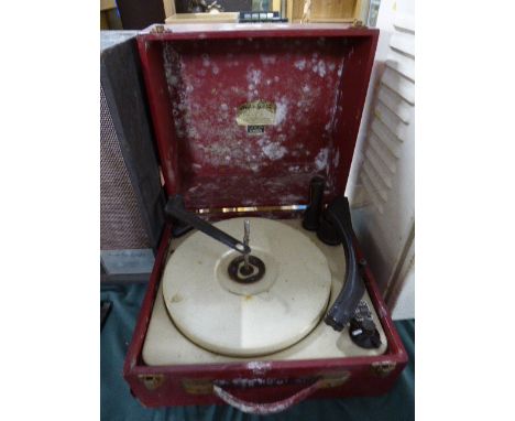 A Vintage Plus a Gram Junior Record Player with Monarch BSR Deck 