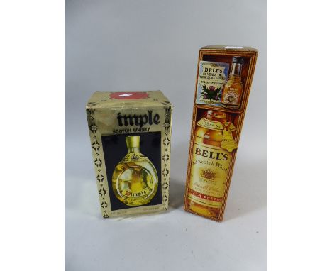 A Boxed Haig Dimple Whisky Together with a Boxed Bottle of Bells Scotch Whisky Including Miniature
