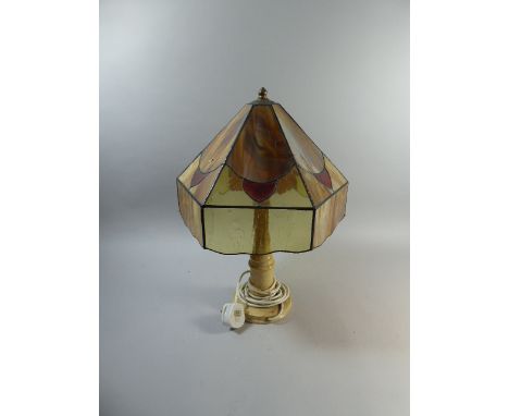 A Modern Tiffany Style Table Lamp and Shade