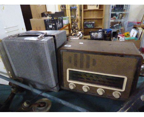 A Vintage Radio and Slide Projector