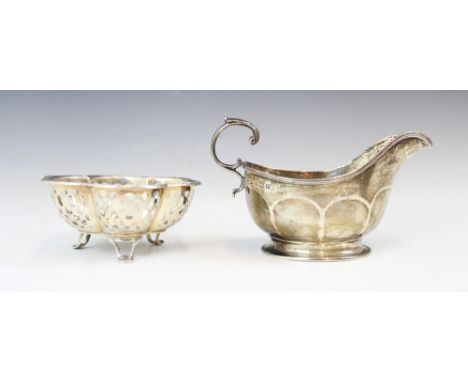 A set of four Victorian silver open salts, Martin, Hall &amp; Co, Sheffield 1872, of cauldron form the gadrooned border above