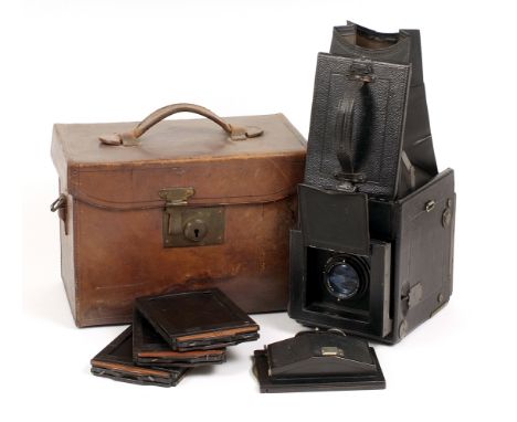 Folmer &amp; Schwing R.B. Tele Graflex (Eastman Kodak) Camera. With Ross-London 6 1/2in Xpres f4.5 lens. With plates and roll