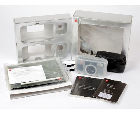 Leica C3 Compact Film Camera Set. Comprising Leica C3 #2855271 in original box set with transparent plastic cover and black c
