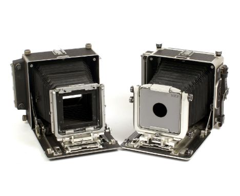 Two MPP Micro Technical Camera Bodies. #12333 with range finder and lens panel (condition 5F) and # 8842 lacking lens, panel 