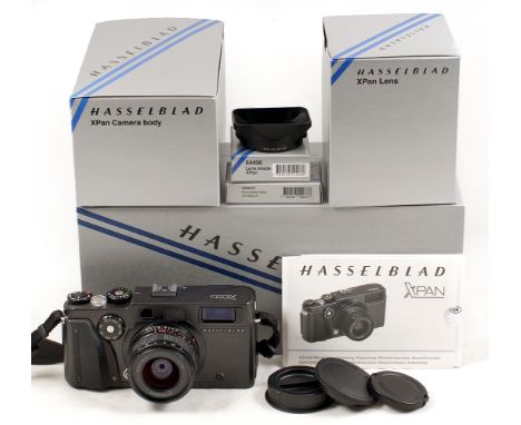 Hasselblad X-Pan Panoramic Camera #11EE18017 (condition 5F), with Hasselblad 45mm f4 lens #8YEE17913. (condition very slight 