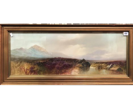 JOHN SHAPLAND (1865-1929) On The Taw, Dartmoor Watercolour and gouache Signed Worth's Art Gallery Exeter label to reverse 27 