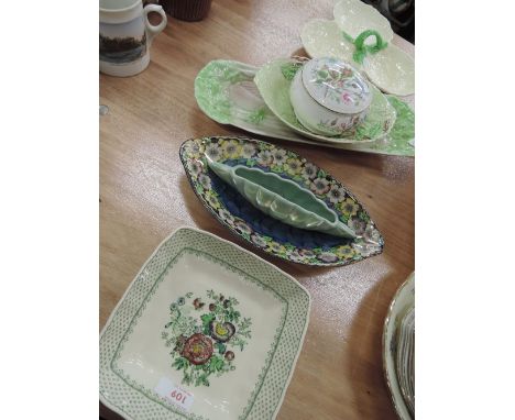 A selection of ceramics including Carltonware and Masons