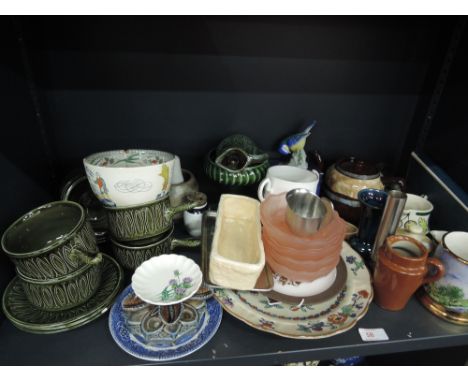 A selection of miscellaneous ceramics including Wade, Royal Worcester etc