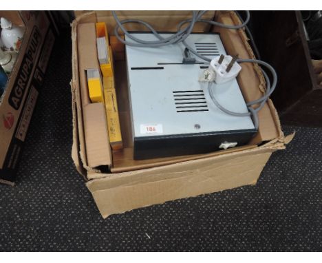 A slide projector 