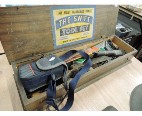A box of vintage tools 