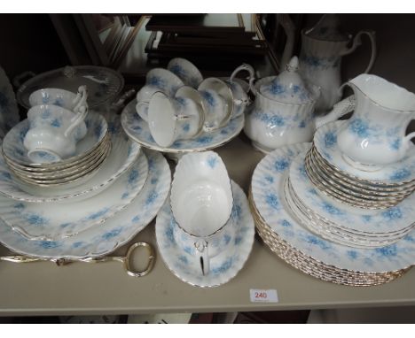 A Royal Albert Windsor Rose dinner and tea service