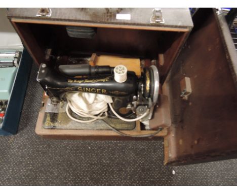 A vintage Singer sewing machine