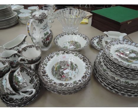 A Myotts 'country life' part dinner service hunting interest