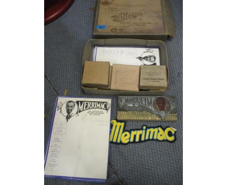 A quantity of magic lantern slides, Boots &amp; Saddle, The Desert Song &amp; Verse and others together with Merrimac paper a