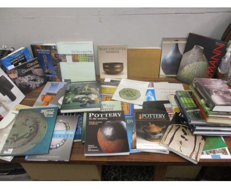 Studio and other pottery related books and exhibition catalogues to include Bernard Leach, Siesbye, Hans Coper, Moorcroft and