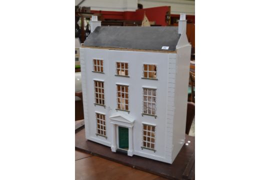 white dolls house