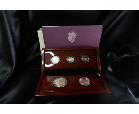 UNITED KINGDOM. Charles III, 2022-. Gold 5 coin proof sovereign set, 2023. The first Sovereign collection to feature the crow