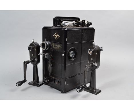 An Agfa Movector Super 16 Cine Projector and Telford 16mm Camera, high quality 1930s 16mm projector, Agfa Lucellar 5cm lens, 