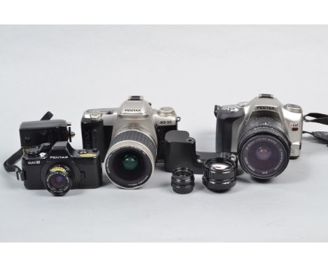Pentax Cameras a Pentax ist, Quartz date, shutter issues, body VG, with Sigma 28-80mm f3.5-5.6 macro lens, barrel VG, element