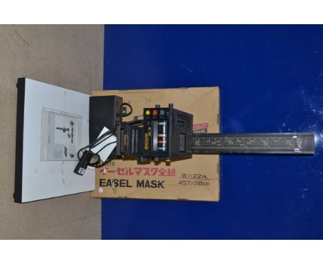 A Durst AC 707 Autocolor Enlarger, no lens present, unit G, untested, with LPL 18 x 22in boxed easel mask