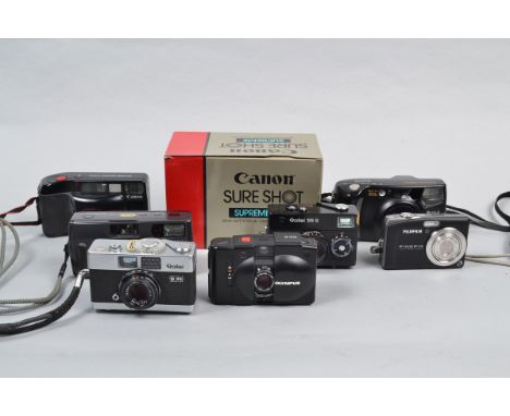 Compact Cameras, a Rollei B 35, shutter working, body G, with Carl Zeiss 40mm f/3.5 lens, elements G, a Rollei 35 S, shutter 
