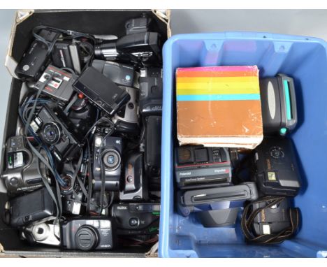 Compact and Polaroid Cameras, brands include Agfa, Pentax, Fujifilm, Nikon, Ricoh, Konica, Minolta, Olympus together with six