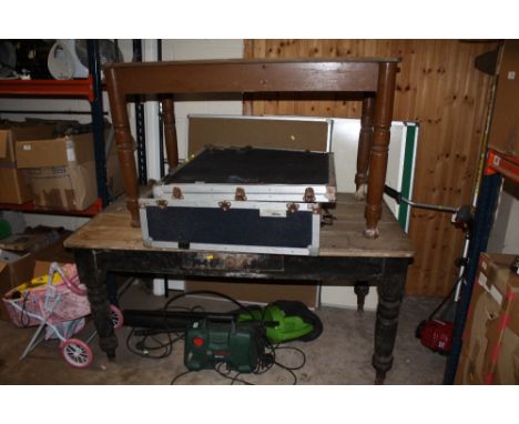TWO VINTAGE TABLES A/F