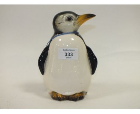 A PENGUIN SHAPED GOEBEL CERAMIC MONEY BANK 
