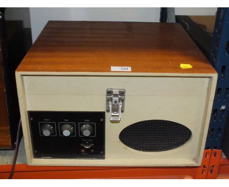 A VINTAGE COOMBER RECORD PLAYER 