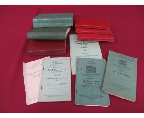 Good Selection of WW2 Military Manuals  including Field Service Regulations Vol II 1935 ... Manual of Ceremonial 1935 ... Tra