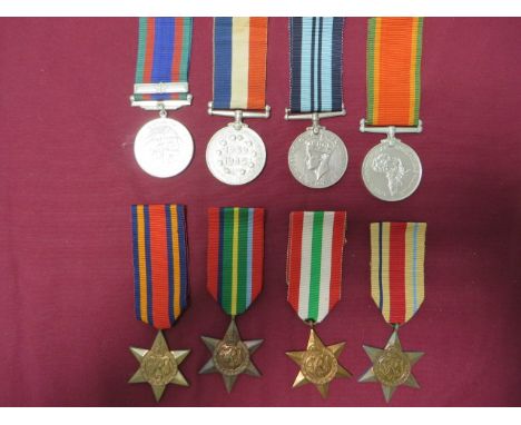 Selection of Commonwealth War Medals  consisting Canadian Volunteer Service medal with maple leaf bar ... India Service medal