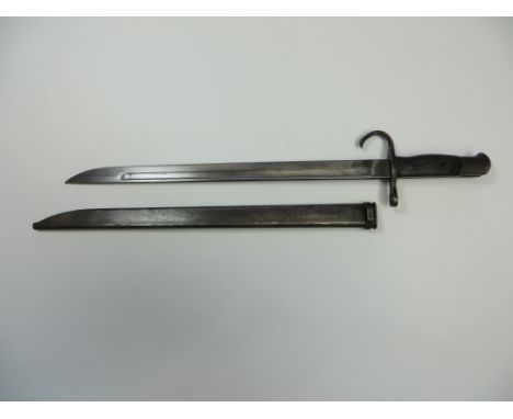 Japanese M1897/30 Arisaka Bayonet  15 3/4 inch single edged blade with large fuller. The forte with “Nagaya” arsenal stamp. S