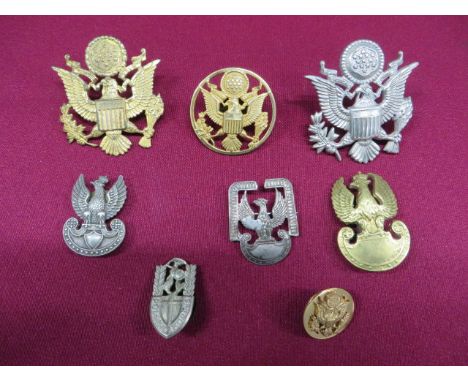 Small Selection of Badges Including Polish  including white metal Polish 2nd Corps breast badge ... White metal Polish Air Fo