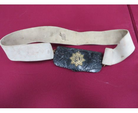 Post 1901 Army Service Corps Officer’s Undress Pouch  black patent leather rectangular pouch. Full front flap with large KC g