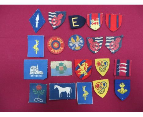 Selection of Royal Engineers Formation Badges  including embroidery 29 Engineer Group ... Embroidery 24th Engineer Group 3rd 