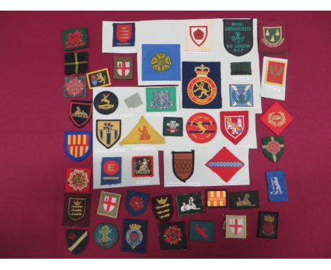 Selection of Army Cadet Force & CCF Formation Badges  including West Lothian ... N E London (Royal Green Jackets) ... Buteshi
