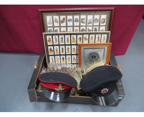 Selection of Cigarette Cards  including Military Uniforms of the Territorial Army (in book) ... Military Uniforms of the Brit