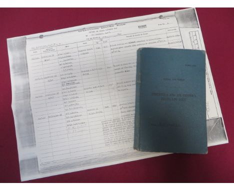 WW2 Royal Air Force 547 Squadron Observer’s and Air Gunner’s Operations Flying Log Book  named to “1062560 A Knowles Air Gunn