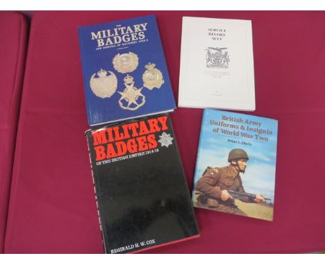 Selection of Badge Orientated Books  including The Military Badges and Insignia of Southern Africa by Owen ... Service Before