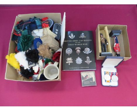 Selection of Various Items  including WW1 boxed RMS Lusitania medal ... WW2 War and Defence medal ... 13 x coloured lanyards 