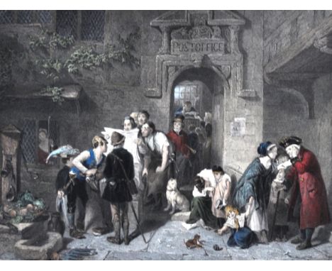 Framed print, "The Post Office", and two other framed prints (3).