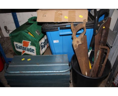 A SELECTION OF TOOLS ETC.