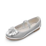RRP £17.80 DREAM PAIRS Girls Ballet Flats Slip-on Flower Bow Kids Party Shoes