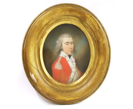 English School (18th century)Portrait of Captain Ferdinand Anley (1763-1799), of the Royal Militia of the Island of Jersey, p