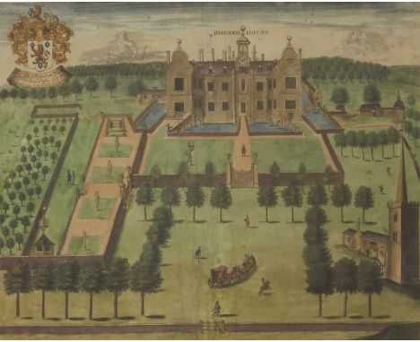 John Dray (18th century)Hunsdon House, Hertfordshirehand coloured engraving;together with seven other engravings and photogra