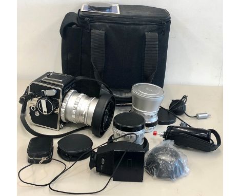 Complete vintage Kowa six camera and lens with accessories in bag 