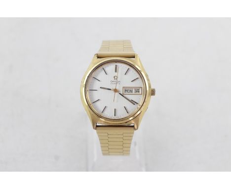 Vintage Gents Omega gold tone wristwatch quartz with Ref 1310 quartz movement  
