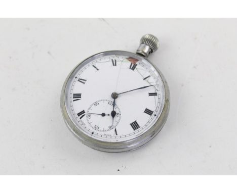 4 x Vintage gents hand wind pocket watches Inc. 24 Hour Dial Etc
