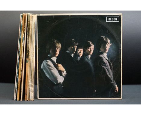 Vinyl - 13 Rolling Stones LPs to include Self Titled, No 2, Out Of Our Heads, Aftermath, Between The Buttons, Let It Bleed, B